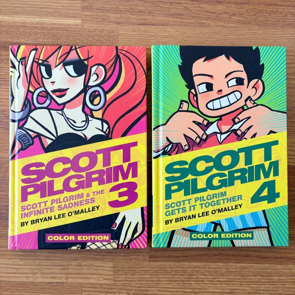 Complete Scott Pilgrim Vol 1-6 Graphic Novel Hardcover First Edition Color‎ Set